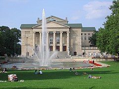 Adama Mickiewicza Park in front of the Grand Theatre