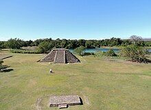 A melting pyramid built over a Cenote