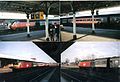 A picture of 2 Virgin HSTs and there Mk 3 carriages at Leamington Spa station in the year 2001. The HST is one of the UK's most iconic trains ever.