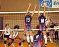 U.S. vs. Italy volleyball game at the 3rd Military World Games