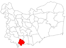 Location in Tulcea County