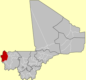 Location of Kayes Cercle in Mali