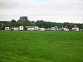 Caravans on the site of the old cricket ground.