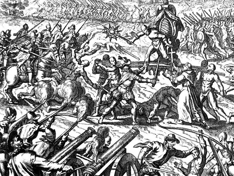 File:Inca-Spanish confrontation.JPG