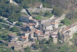 An aerial view of Sablières