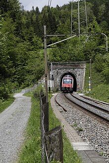 image of Zimmerberg Tunnel portal