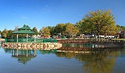 Dahnert's Lake County Park, located in the center of the city