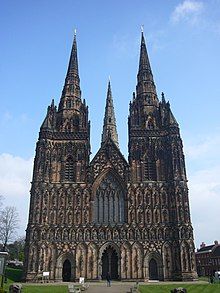 The West Front of Lichfield Cathedral