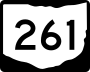 State Route 261 marker