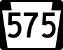 Pennsylvania Route 575 marker