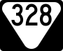 State Route 328 marker