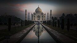 Taj Mahal at sunrise