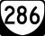 State Route 286 marker