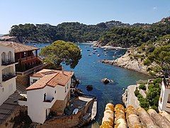 The bay of Aiguablava viewed from the village