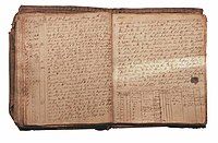 Pages from the logbook of HMS Euryalus (1803) recording Nelson's message before the Battle of Trafalgar