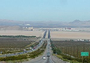 Interstate 15 in the Ivanpah Valley