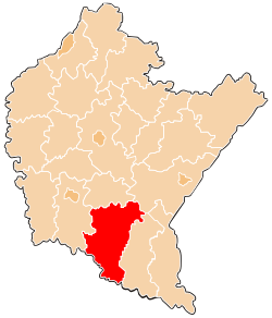 Location within the voivodeship