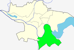 Location of Panemunė within Kaunas