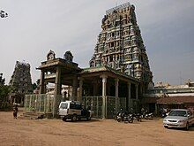 Gateway tower of the temple