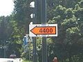 Sign directing the cast and crew of The 4400 to the set, near the Chan Centre.