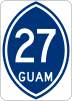 Guam Highway 27 marker