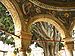 Cypress of the St. Athanasius the Athonite, as seen from the entrance in the church of Great Lavra, Mt Athos.