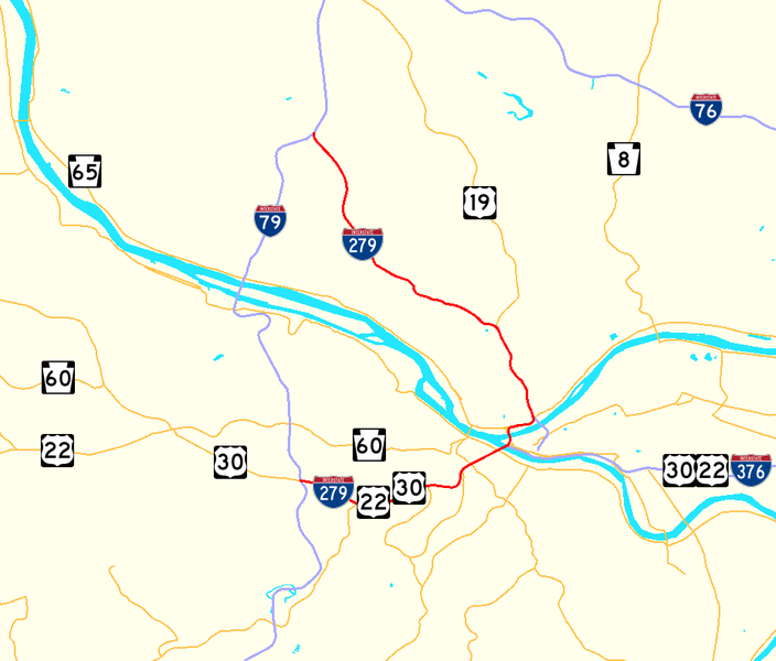 File:Interstate 279 map.png