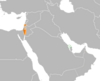 Lage von Israel und Bahrain