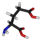 Chemical structure of the amino acid glutamate