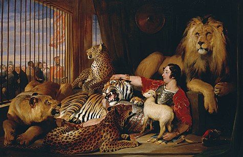 Isaac van Amburgh with his Animals by Sir Edwin Henry Landseer