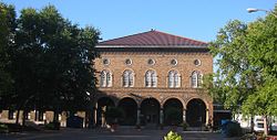 The Soulard Market in the northern portion of the Soulard neighborhood.