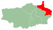 Location of the district within the region of Vakinankaratra.