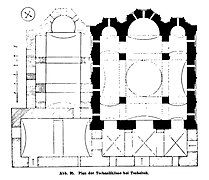 Plan of the church, as drawn by Hans Rott