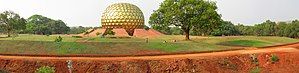 Panoramic view of Matrimandir