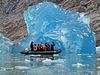 Blue iceberg discovered during scientific expedition off the coast of Alaska, 2010