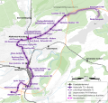 Luxembourg tram network German map