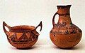 Vessels with matt-painted decoration from the 14th century BC