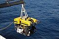 Image 21A science ROV being retrieved by an oceanographic research vessel. (from History of marine biology)