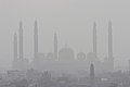 Al-Saleh Mosque during fog in January, 2009