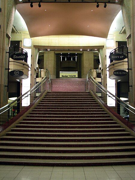 File:The-grand-staircase-of-Kodak-t--at-night.JPG