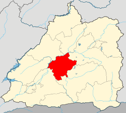 Location of the township region in Mangshi