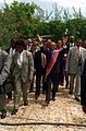 Image 25President Jean-Bertrand Aristide returns triumphantly to the National Palace at Port-au-Prince, Haiti in 1994 (from History of Haiti)