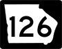 State Route 126 marker