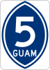 Guam Highway 5 marker