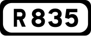 R835 road shield}}