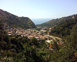 panoramic view of the upper Giampilieri