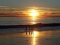 A fun evening at Malibu Beach California, by Alfredo Hernandez