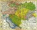 Austria-Hungary ethnic map (1885-1890)