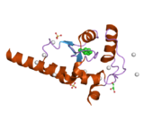 2olm: ArfGap domain of HIV-1 Rev binding protein