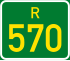 Regional route R570 shield